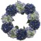 2-Pack: Mixed Blue Hydrangea Wreath with Grapevine Ring, Floral Home by Artificial Flowers